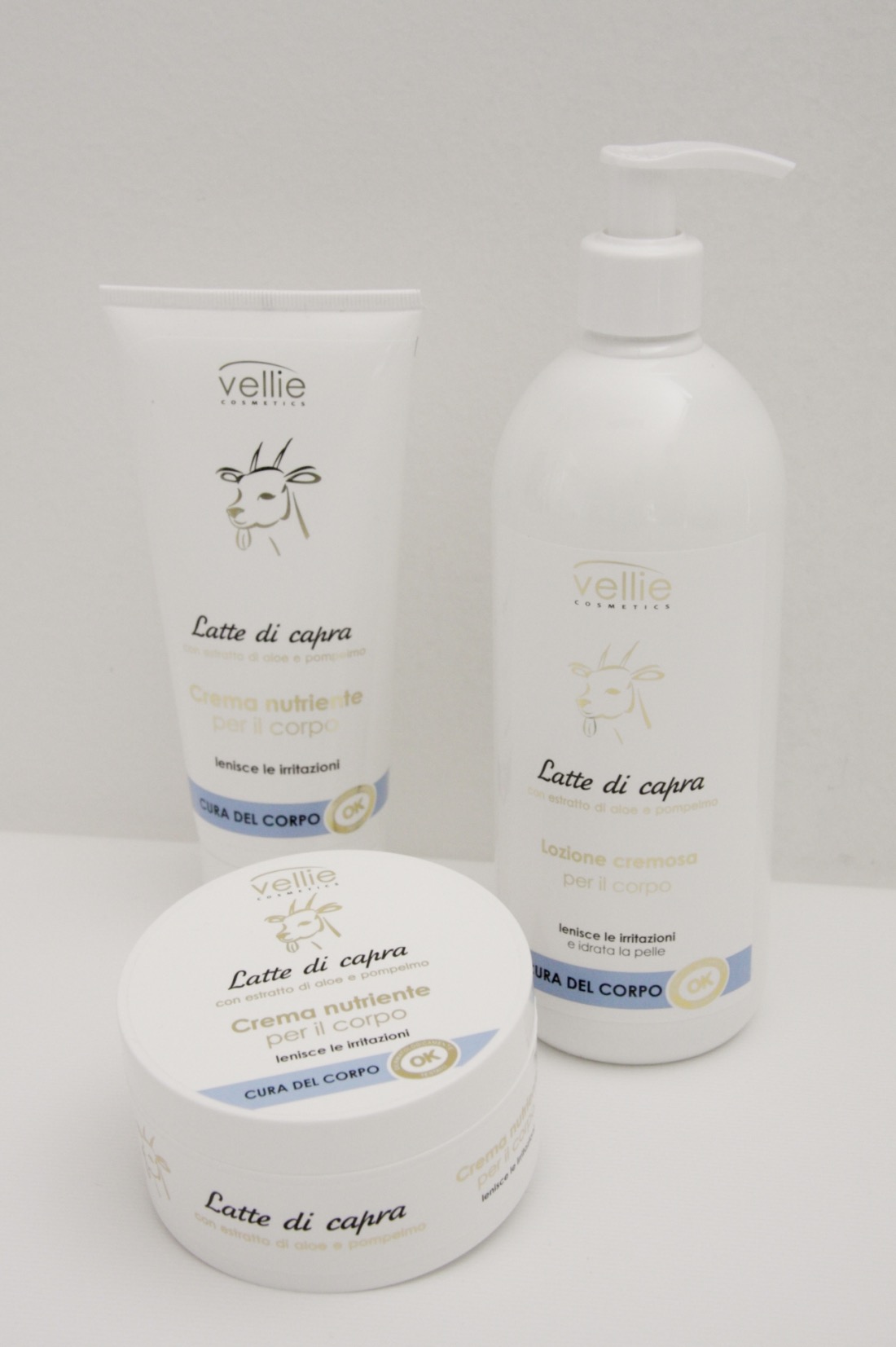 vellie creme corpo confezioni e tubetti